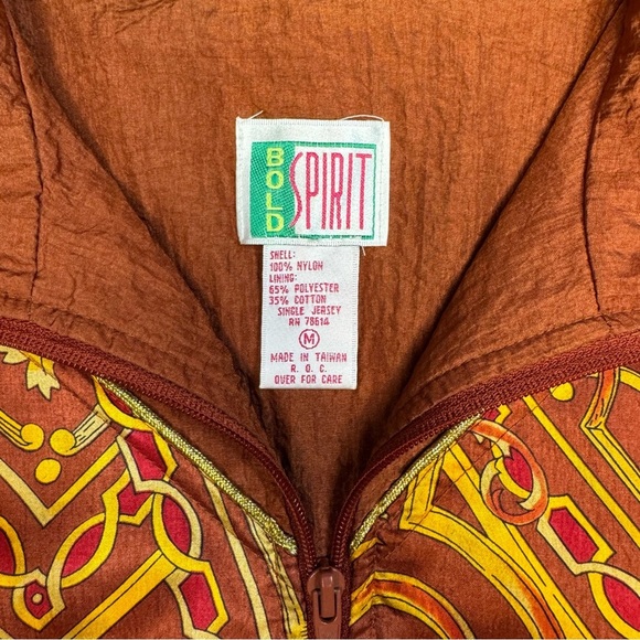 Vintage Brown Patterned Women's Jacket - Picture 9 of 10